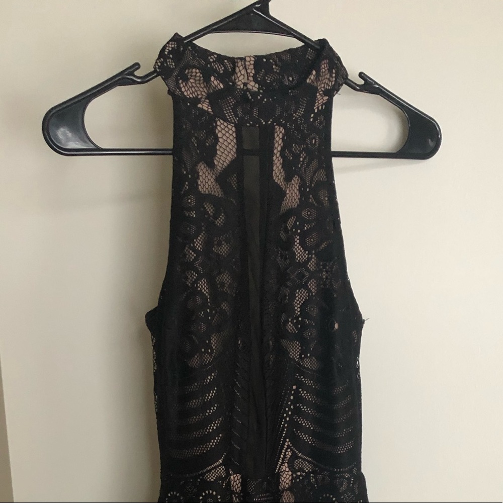 Windsor Black Lace High Neck Dress